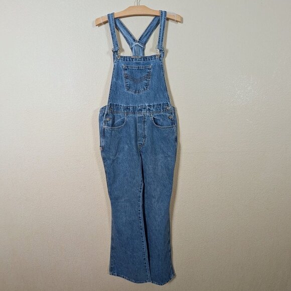Vintage 90s Overalls Hollywood Jeans M Farm Boho Casual Concepts Tall Girl - Picture 1 of 11